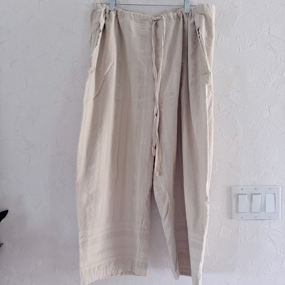 Free People Celine Slouchy Capri Pants - sz L - Picture 2 of 6